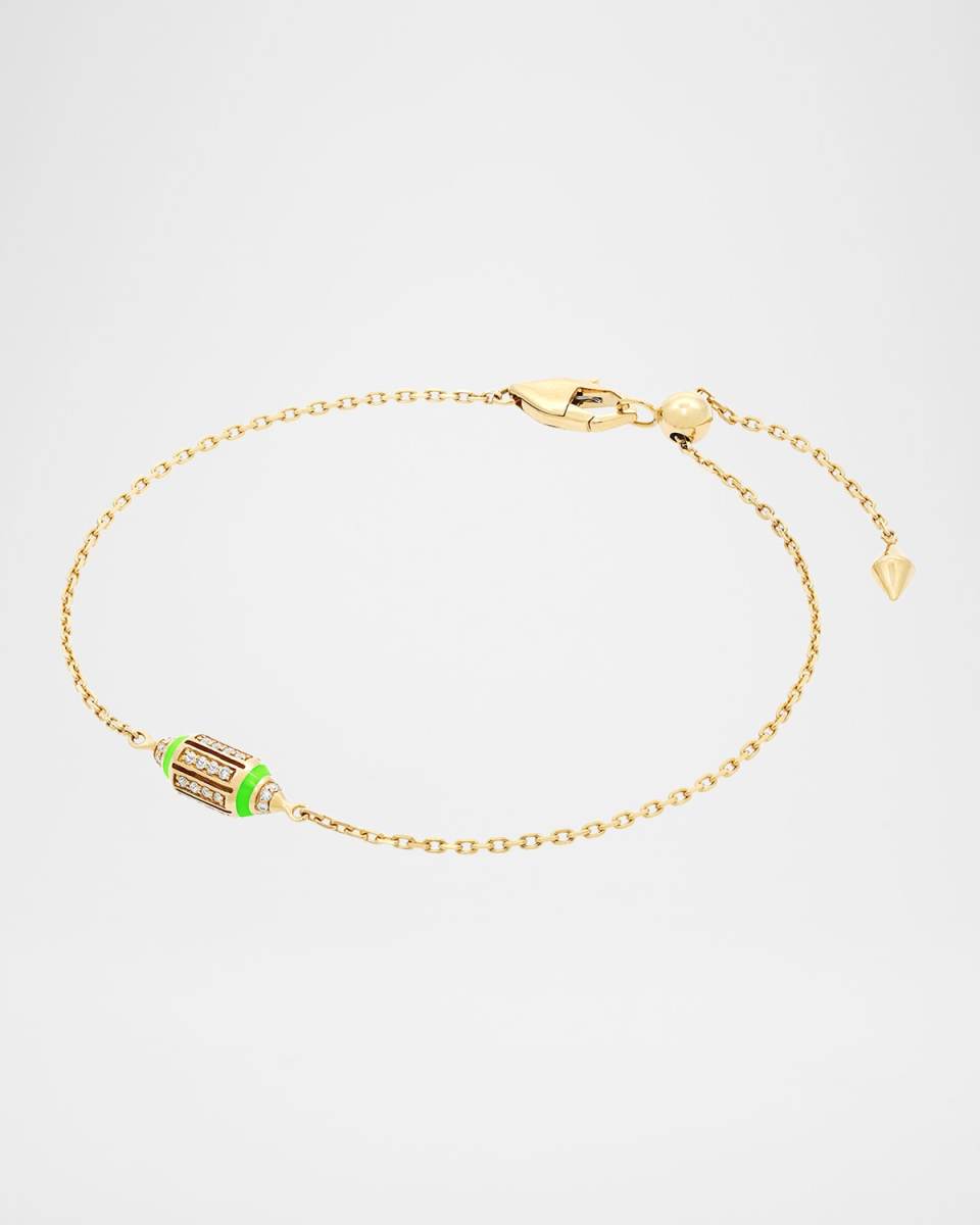 18K Yellow Gold Summer Heus Bracelet with HyCeram and Diamonds
